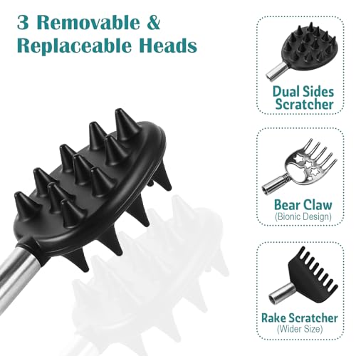 MAMAGIFTREE Christmas Hands Down The Best Dad | Funny & Practical Gifts for Father’s Day, Birthday or Retirement for Dad from Son, Daughter or Wife – Extendable Metal Back Scratcher with Soft Grip - Image 4