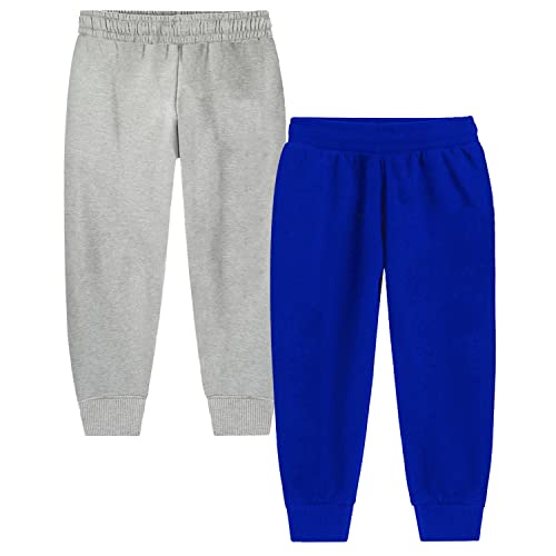 Image of Trampoline Kids Cotton Blend Trackpants Pack of 2 with Drawstrings & Ribbed Cuffs | Vibrant Printed Joggers for Boys & Girls | Soft Waistband & Side Pockets | Everyday Comfy Wear