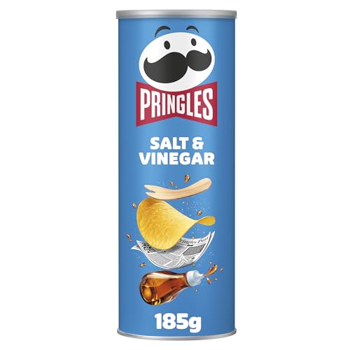 Pringles Salt & Vinegar Sharing Crisps 185g (Package may vary)