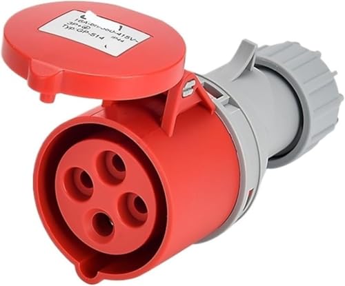 �H�Ɨp�h���v���O&�\�P�b�g�R�l�N�^1�� - �O��3�R�A4P5�� 16A/32A IP44 ��h��(4p32a�R�l�N�^Gp 526)