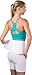Saunders S'port All Back Support with White Compression Shorts: Women's, X-Large (Waist: 35