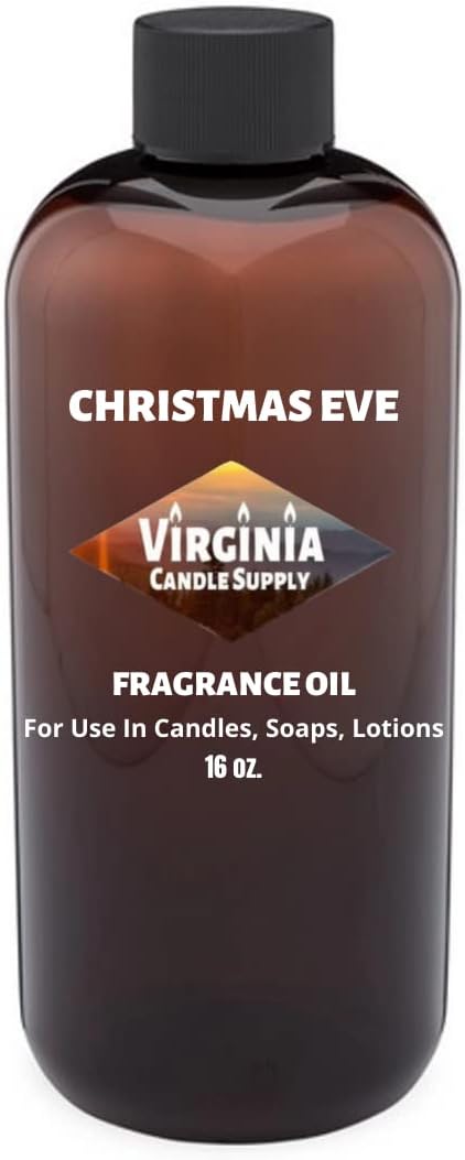 Christmas Eve Fragrance Oil (16 oz Bottle) for Candle Making, Soap Making, Tart Making, Room Sprays, Lotions, Car Fresheners, Slime, Bath Bombs, Warmers…