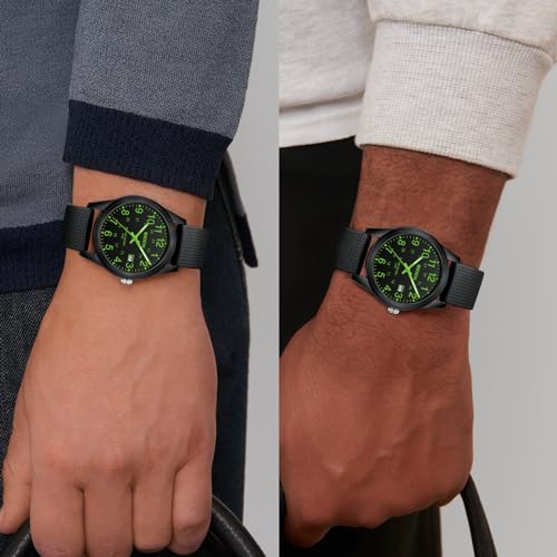 Image of LN LENQIN Mens Watches Analog Quartz Sports Unisex 30M Waterproof Nurse Watch for Men Women Medical Professionals Military Time with Second Hand Glowing Easy to Read Dial