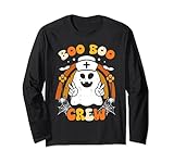 boo boo crew - costume da infermiera fantasma, per halloween, paramedico maglia a manica