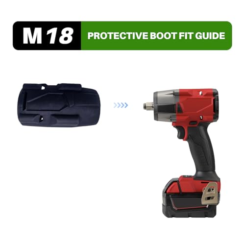 1pcs 49-16-2960 Fuel Mid-Torque Impact Rubber Protective Boot for Milwaukee M18 Fuel 3/8\" Mid-Torque Impact Wrench 2960-20, 2962-20, 2962P-20