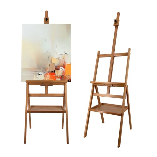 Stuelloaf Large Solid Beech Wood Painting Easel H-Frame with Storage Plate by Stuelloaf - Used condition - US$71.04