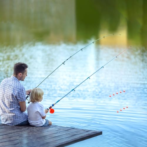 Image of Coopay 15pcs-50pcs /lot Fishing Bobbers Floats Set Hard ABS Snap on Red /White Float Bobbers Push Button Round Buoy Floats Fishing Tackle Accessories Size: 0.5 /1 /1.25 /1.5 /2 Inch