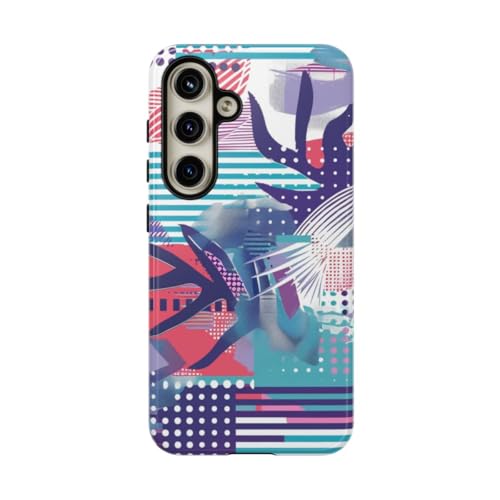 Coque Samsung S24 violette géométrique pour sublimer vos looks urbains
