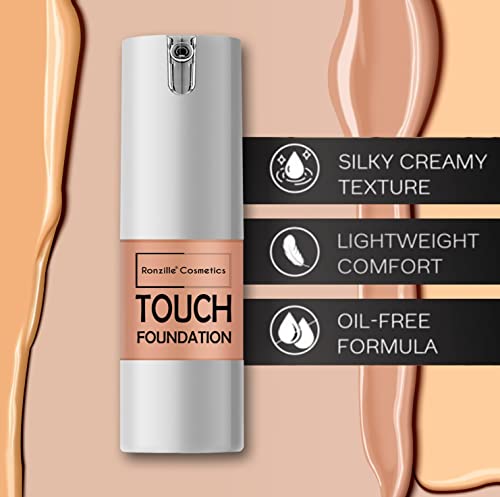 Image of RONZILLE Full Coverage Touch-Foundation Matte Finish Waterproof- Foundation (Shade-01)