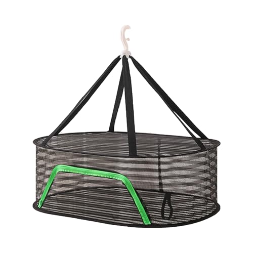 Helweet Red de Secado de Hierbas, Red Secado Plegable, Red de Secado Colgante, Rejilla de Secado, Adecuado para Plantas, Flores, Peces, Legumbres o Ropa Interior y Calcetines, 40 x 60cm