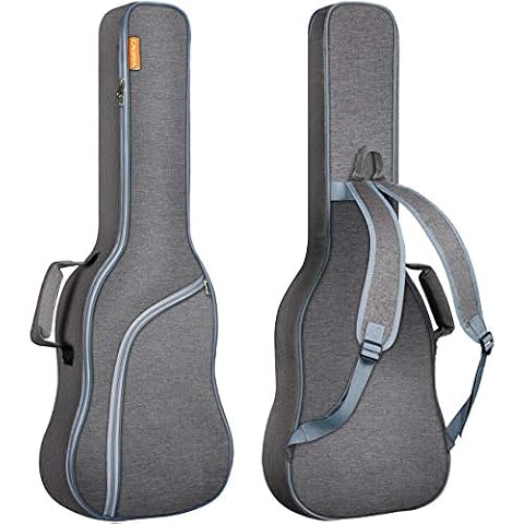 CAHAYA Elektryczna torba na gitarę elektryczną Gig Bag, szary, l, torba na gitarę elektryczną