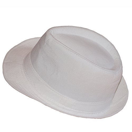 Dazoriginal Bianco Berretto Fedora Tibly Cappello