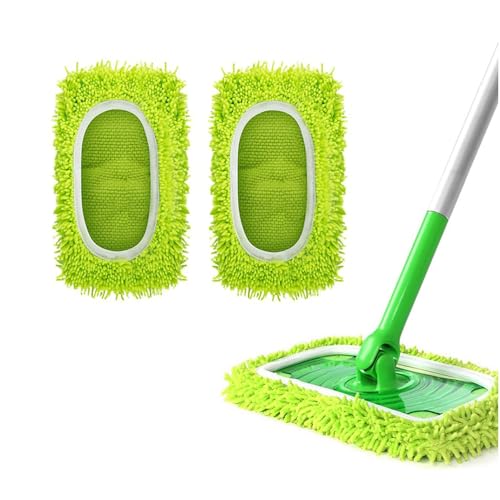 Microfibra Recambio Mopa,2 PCS Lavables Almohadillas de Repuesto Recambios de Mopas Paños Recambio Mopa Microfibra para Secos y Limpieza de Suelos Húmedos