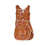 Vestido suave al tacto con estampado colorido y metalizado