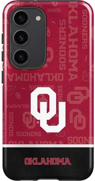 Skinit Pro Phone Case Compatible with Galaxy S23 - Officially Licensed University of Oklahoma Sooners Design