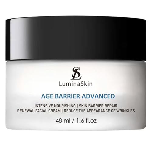 LuminaSkin Age Barrier Advanced Face Cream - Skin Barrier Repair & Interrupter Age, Anti-Aging Moisturizer with Shea Butter, Blueberry Extract, Pomegranate & More