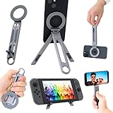 NOMAD DESK MagSafe対応／クレードル対応 モバイル三脚スタンド 2WAY スマホ・タブレット・Switch対応 折りたたみ 約94g 軽量 カラビナ付き iPhone 17 16 15 14 13 12・iPad mini NOMAD STAND GO PLUS ノマドデスク