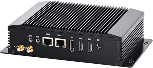 Partaker Industrial Computer, IPC, Fanless Mini PC, Intel N100, Windows 11 Pro or Linux Ubuntu, I1, 4 x USB, 2 x COM, 2 x LAN, D