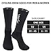 YKYWBIKE Cycling Socks for Men Women-Athletic Crew Bike Socks,Moisture Wicking MTB Biking Sock,Compression Aero Cycling Socks