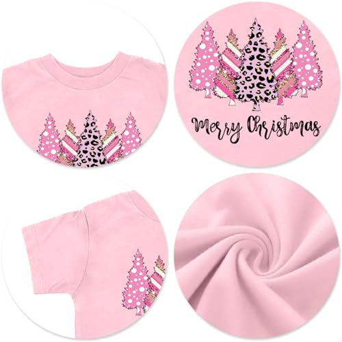 Image of Christmas Tree Shirt for Toddler Boys Girls Merry Christmas T-Shirts Short Sleeve Holiday Tee Xmas Gift Tops