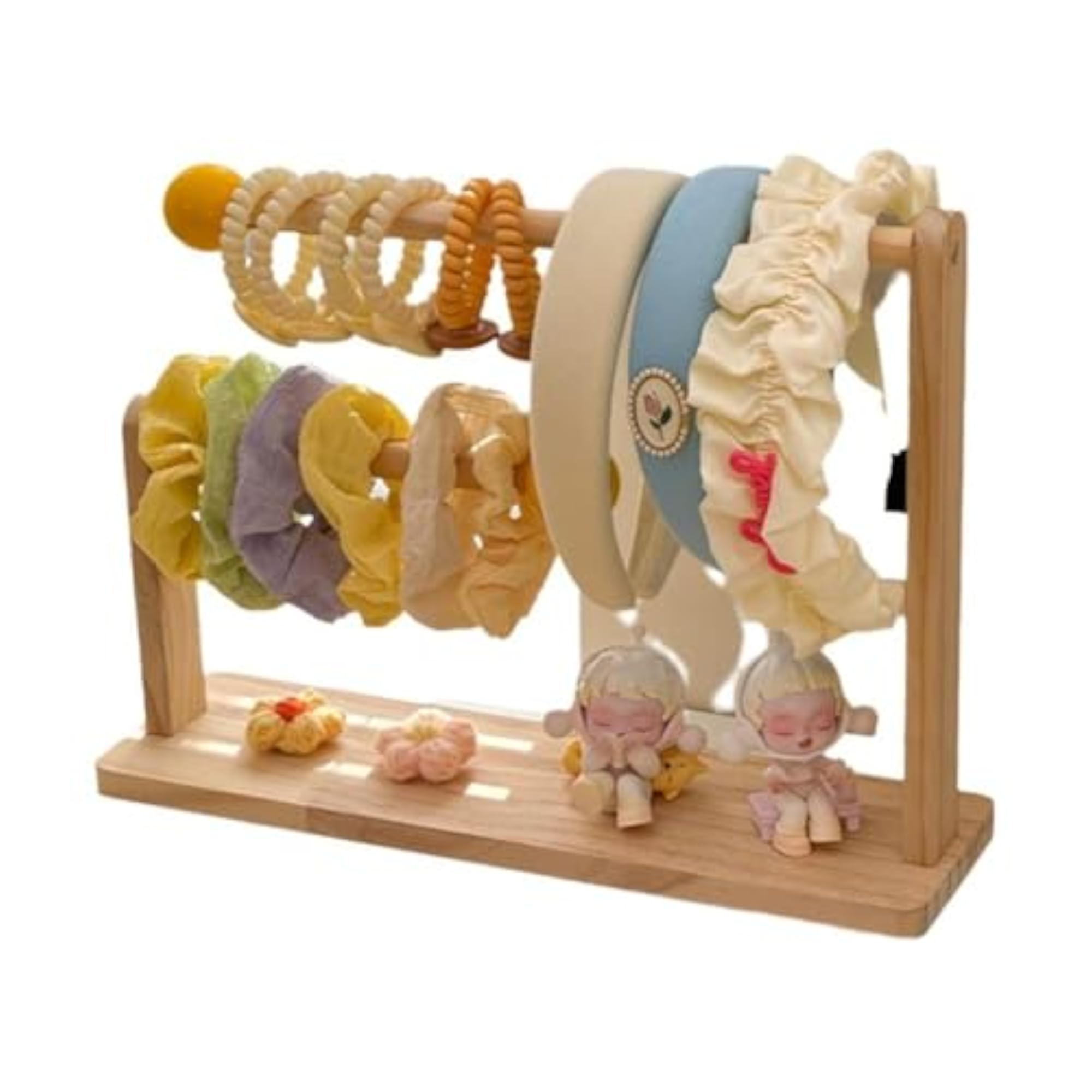 Wooden Hair Accessories Organizer with Large Capacity