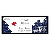 PictureFrameFactoryOutlet PFF 13x39 Inch - Premium 1.25" Black Profile - Picture Frame for Artwork, Puzzles, Photos, Certificates