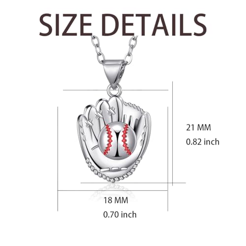 Pickleball/Baseball Glove/Tennis Racket Necklace for Women Christmas Mothers Day Valentines Jewelry Gifts for Women Men2