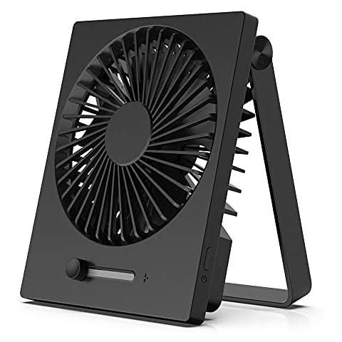 Aikoper Portable USB Rechargeable Fan,Compact Folding Desk Fan with Stepless Speeds, Ideal for Office, Outdoor, and Travel Cover