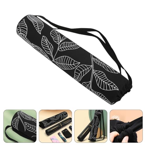 Bolsa de yoga de algodón resistente con cordón ajustable para esterilla 7