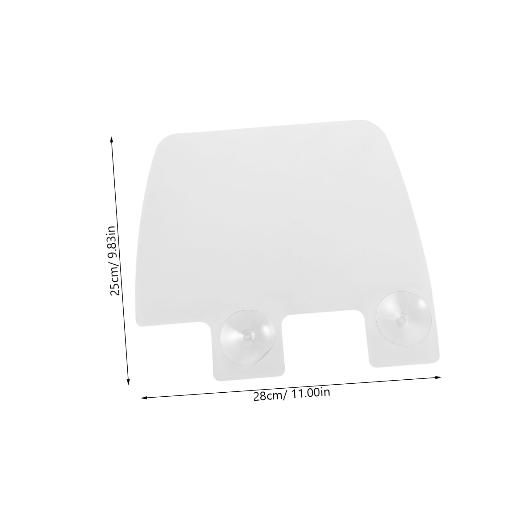 KOMBIUDA 2Pcs Transparent with Suction Cups for Kitchen Sink Easy Installation Kitchen Splash Shield for Bathtub Bathroom Restaurant Use