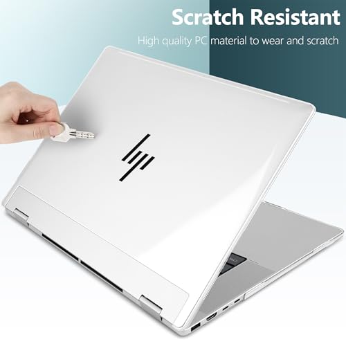 Crystal Clear Case for HP Envy x360 16-inch 2-in-1 Laptop 2024, Lightweight Hard Shell with Scratch-Resistant Protection, Precise Cutouts, Easy Installation, NOT Fitting Any Other HP by Batianda - Used condition - Image 7