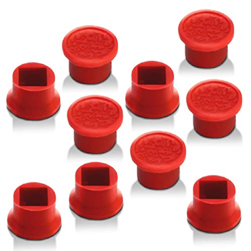 egglobe レノボ Lenovo ThinkPad トラックポイント ロープロファイル ソフトリム キャップ 赤ポチ 互換品 (10個セット)