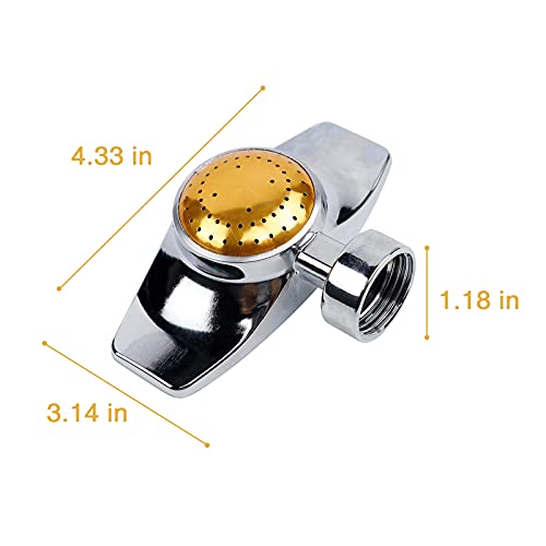 Metal Spot Sprinkler, 360 Degree Square Circle Pattern Sprinkler With Gentle Water Flow, Hose Sprinklers Coverage Area Up To 30Ft For Small Area Yard Lawn Garden Watering #TOP1