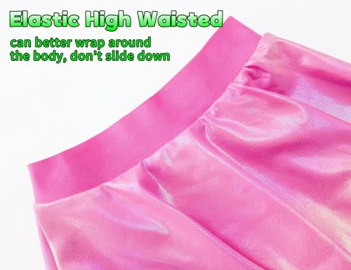 Image of Gnainach Girls Skorts High Waist Athletic Skirts with Shorts Stretchy Activewear for Teens Kids Performance Tennis