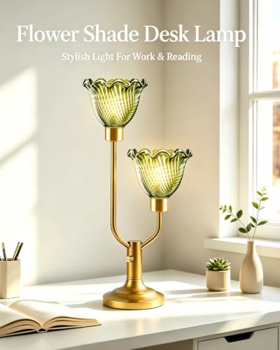 Image of Lightdot Mid Century Modern Table Lamp Vintage Green Lamp Gift Dimmable