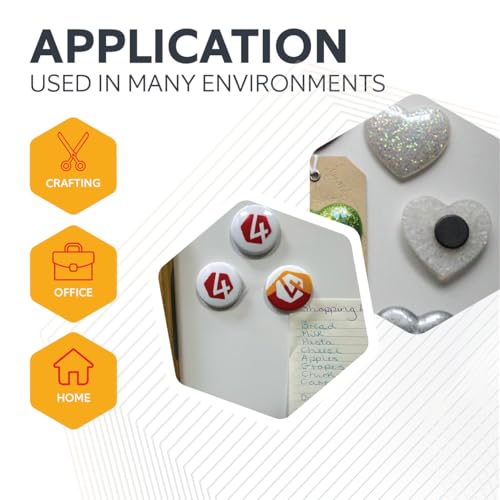 Y10 Ferrit - Magnet Für Kunst, Handwerk, Wissenschaft und Diy - 25mm Durchmesser x 5mm Dick - 0,6kg Zug - Pack von 20