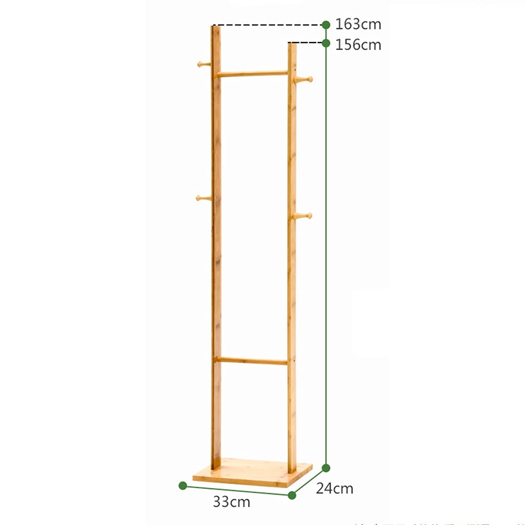 Perchero de bambú – Nizer de entrada que ahorra espacio – Árbol de ropa versátil para abrigos, sombreros y accesorios – elegante soporte para almacenamiento en el pasillo