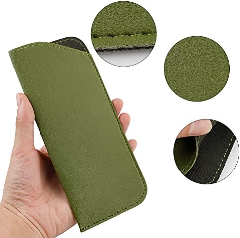 Thboxes 4 Pack Soft Glasses Cases, 4 Colors Leather Sunglasses Pouch Anti-Scratch Eyeglasses Case Spectacles Bag for Women Men Kids