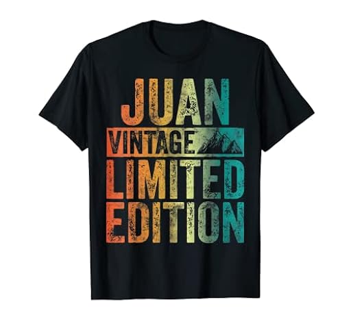 Camisa con nombre personalizado Juan Vintage Edición Limitada Camiseta | Ya disponible en tu tienda friki favorita! En mundofriki.es!
