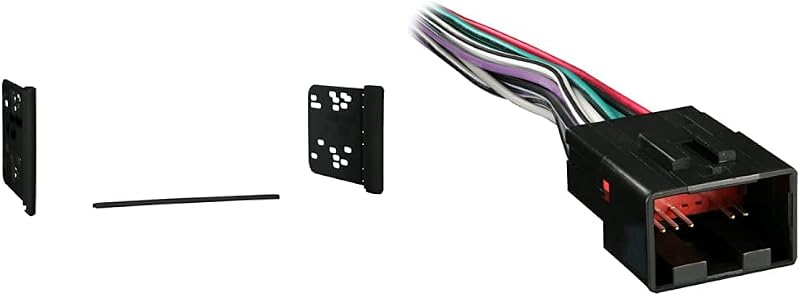 Kit de instalação para rádio Double DIN Metra 95-5817 com chicote 70-1771 para Ford, Lincoln, Mercury e Mazda – 2 peças