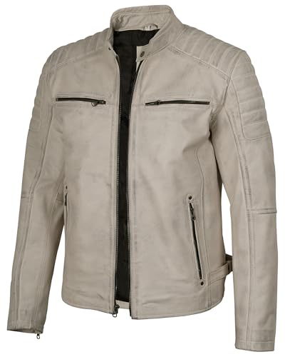 Image of Decrum Real Lambskin Mens Leather Jacket