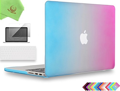 UESWILL 3 in1 �}�b�g�n�[�h�P�[�X CD-ROM���� �^�b�`�o�[������Macbook Pro Retina 13�C���` 15�C���` 2012 2013 2014 2015�N�^�ɑΉ� �L�[�{�[�h�J�o�[�ƃX�N���[���v���e�N�^�[, MacBook P