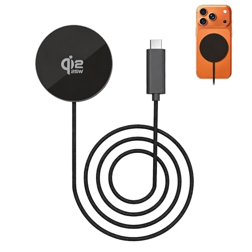 Mag Safe�[�d�� 25W Qi2�F�� �}�O�l�b�g�� ���C�����X�[�d�� �}���[�d �Ή�iphone17/16�V���[�Y�iiOS 26�o�[�W�����ȍ~�j �����y�� ���͗�p �ߏ[�d�ی� �ߔM�ی� �Z���ی�@�\�t�� iPhone15/14/13/12�V���[�Y��