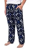Marvel Comics Mens' Black Panther Character Tossed Print Sleep Pajama Pants (Large)