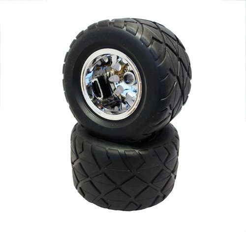 OPTION No.1 レーシングラジアルタイヤ メッキホイルセット フロント NO-642