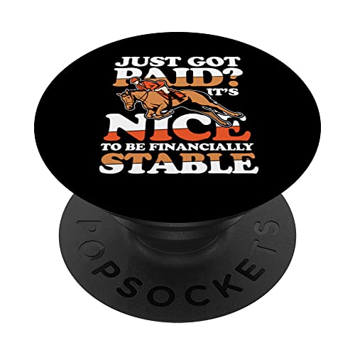 Just Got Paid? It's Nice To Be Financially Stable PopSockets Swappable PopGrip, Black
