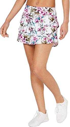 Ideology Womens Tiered Floral Skort White XXL