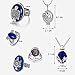 HJYZY 6 pcs The Vampire Jewellery Elena Daylight Walking Signet Damon's Stefan Ring Gilbert Opening Vervain Locket Pendant Necklace Daywalking Katherine Earring Set