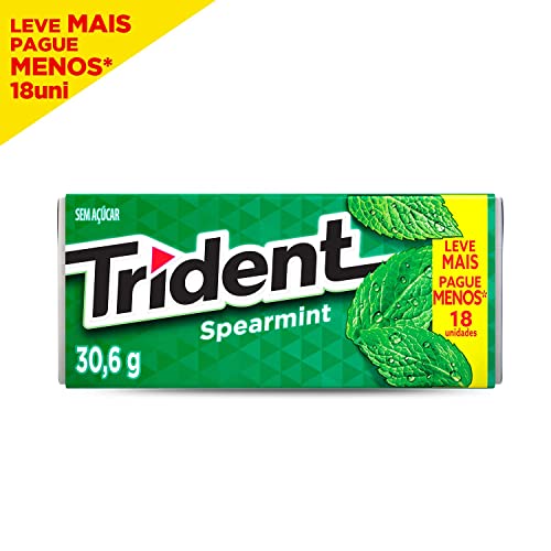 Goma de Mascar Spearmint 18S Trident 30,6g