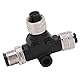 T-Stück für NMEA 2000, T-Verbinder ABS + Metall-T-Verbinder für NMEA 2000 M12-Gewinde 5-polig IP67 Wasserdicht Für Lowrance-Netzwerke
